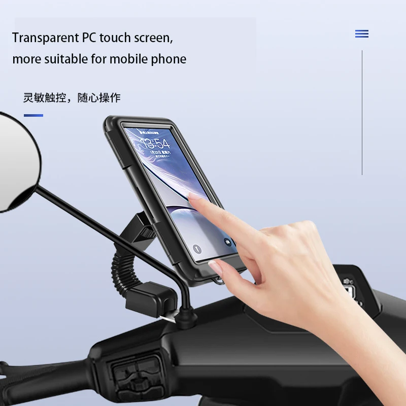 360 Degree Magnetic Portable Easy Install Waterproof Phone Mount Stand Case Bike Phone Holder For Bike Motorcycle Scooter