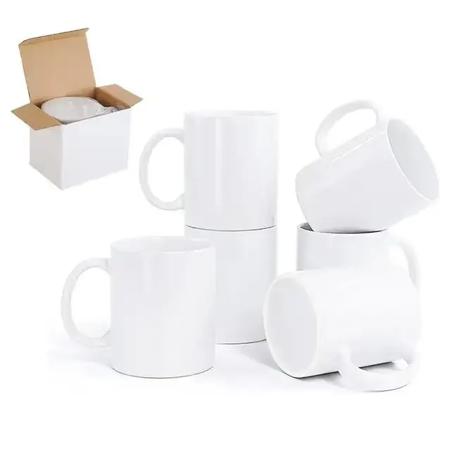 Прочные стильные керамические чашки 11 унций, американский бизнес-подарок, кофейная чашка с индивидуальным логотипом