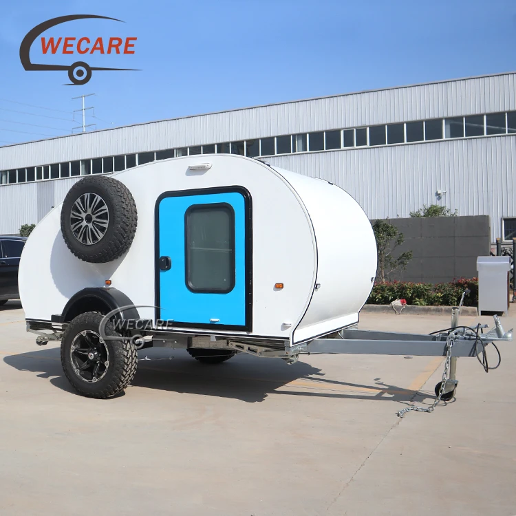 Wecare RVs Campers Travel Trailer Small Teardrop Trailer Caravan Mini Camper Off Road Van Motorhome