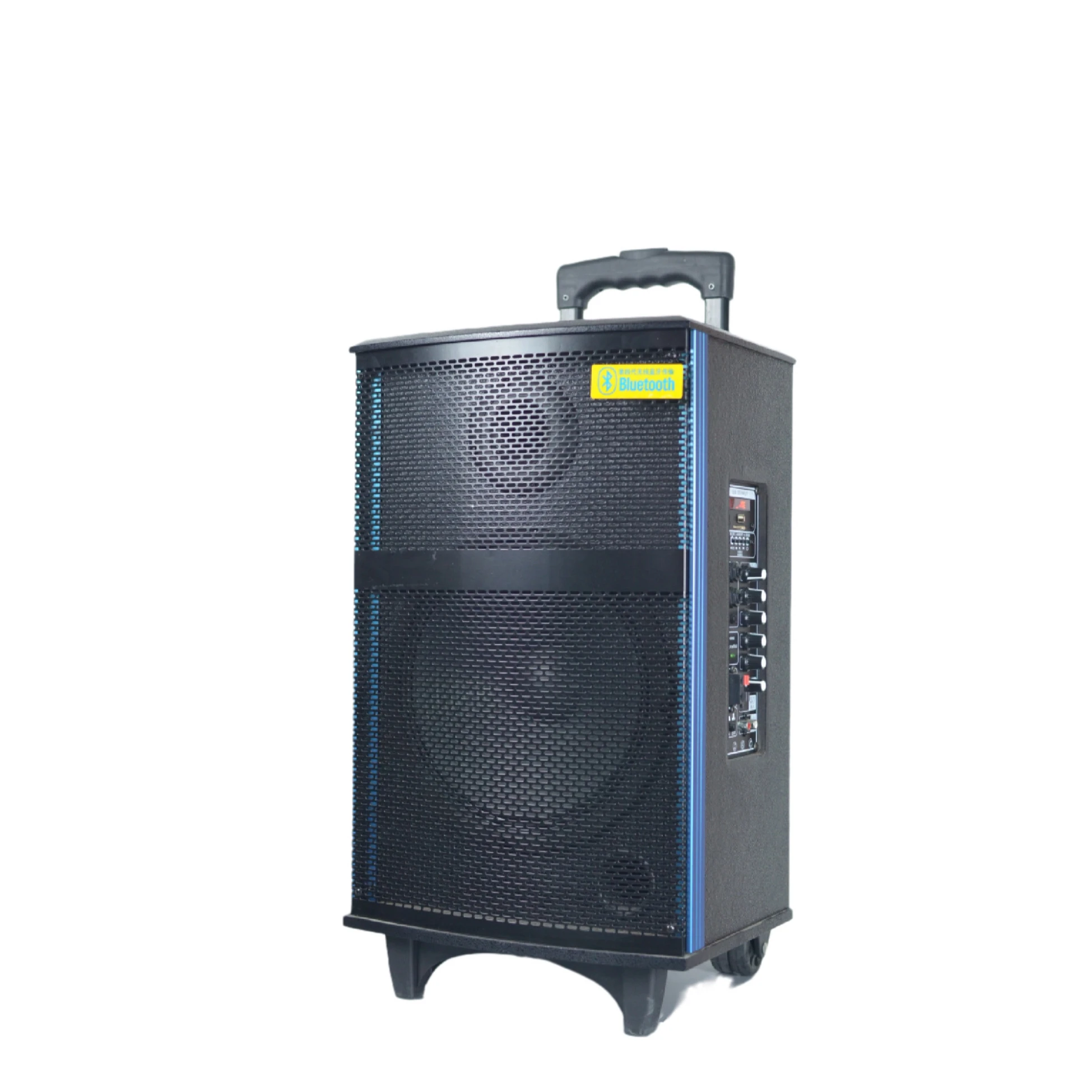 
hot sell subwoofer active 10 inch trolley speaker with wireless microphone 