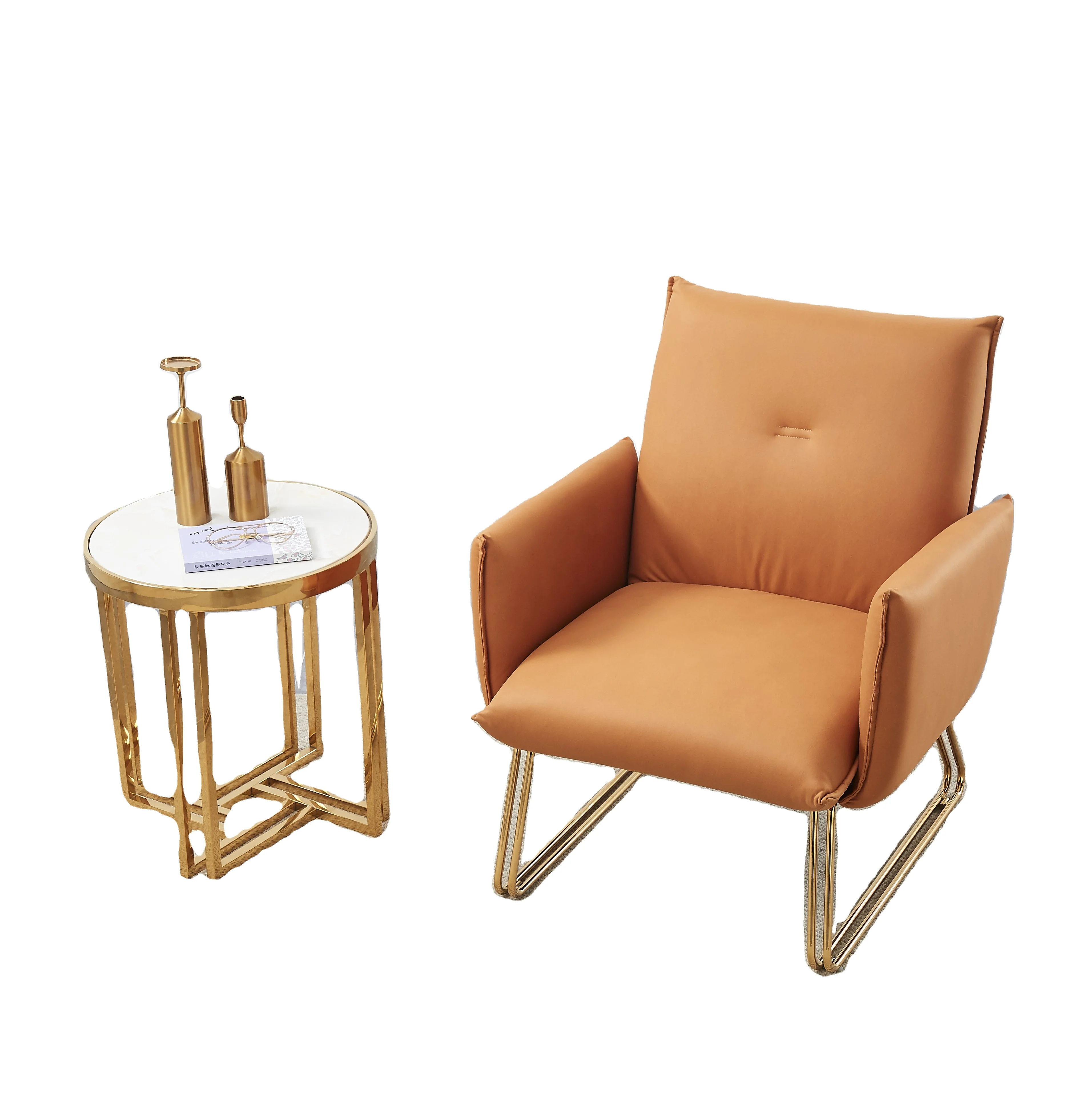 Customized high quality leisure chair living room balcony hotel recliner sofa leather