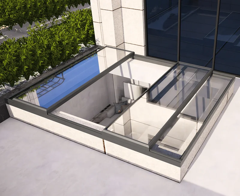 Ikealuminum 2023 Electric Roof Balcony Window Window Roof Aluminium Glass Skylight Window For House