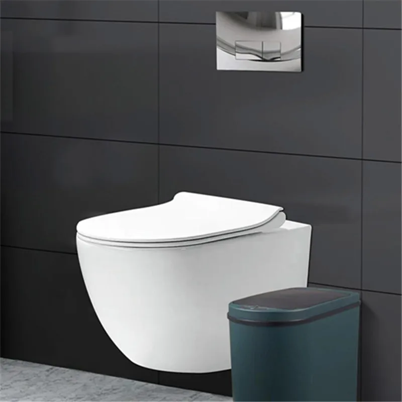 Wall Hung Smart Toilet With Tank Wc Pan Squat Toilet Concealed Cistern Push Button