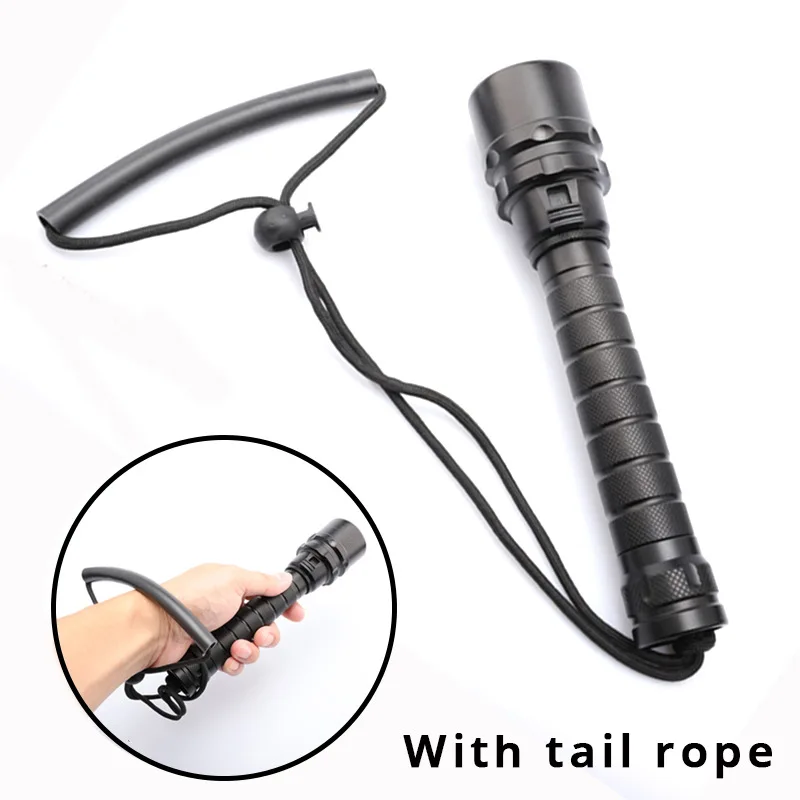 Rechargeable 3000 High Lumen LED Flashlight IP68 Waterproof Torch for Diving and Underwater Work Outdoor Lighting Solution