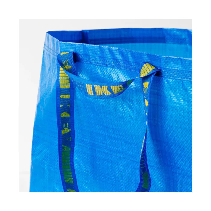 120gsm laminated non woven promotional tote blue plastic shopping bag big shopper bags