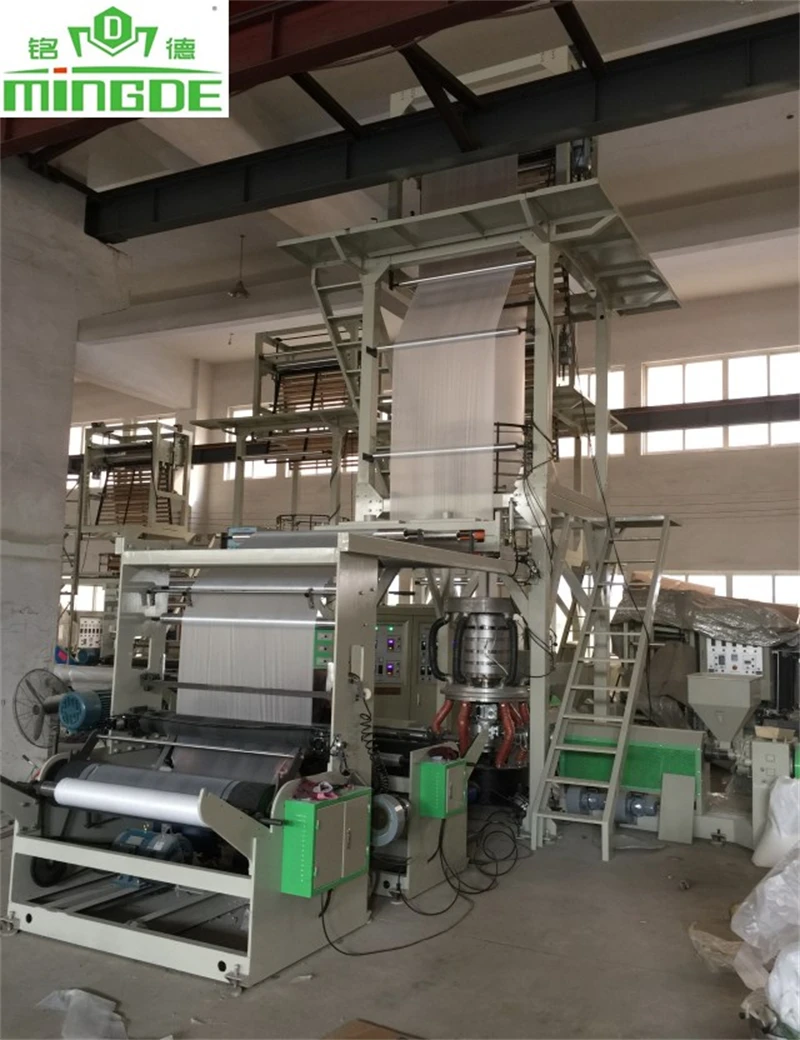 EVA PE film extruder machines Factory sales ABC blowing plastic film machine three-layer Co-extrusion blown film machine