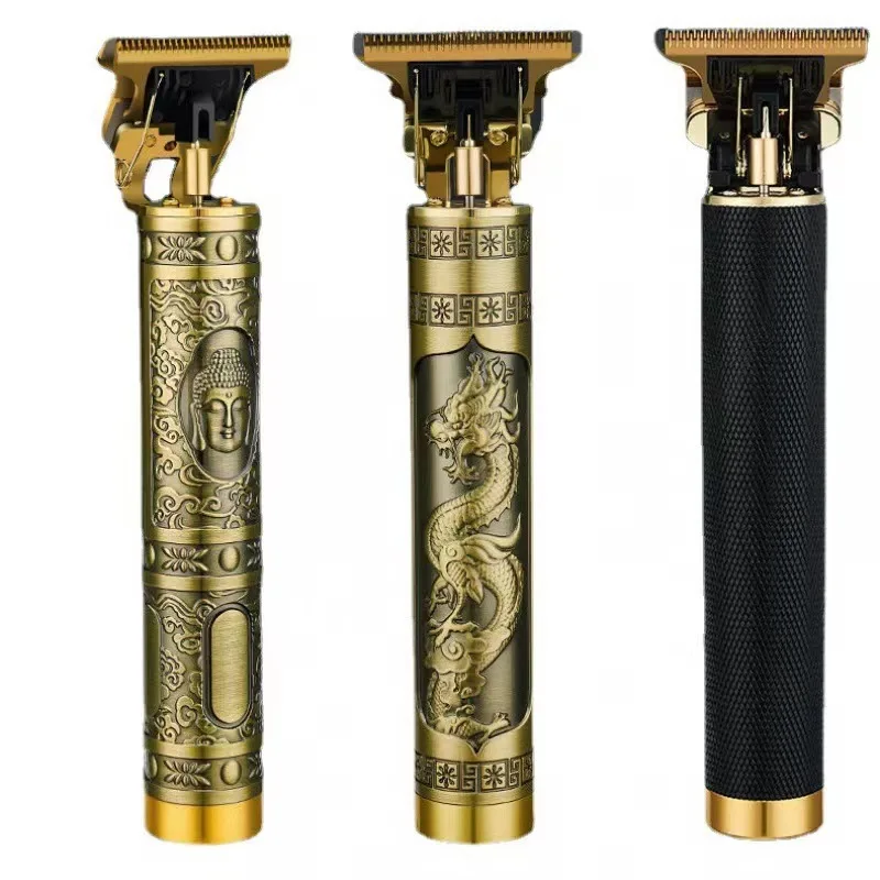 Cheap Price Professional Rechargeable Gold Dragon Vintage T9 Electric Hair Trimmer Unique For Men Baby Hair Cutting Machine