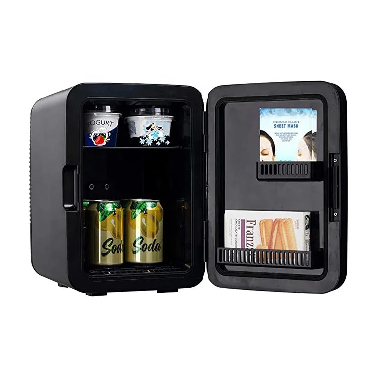 NIHAO customized portable mini  refrigerator with glass door for indoor outdoor promotion