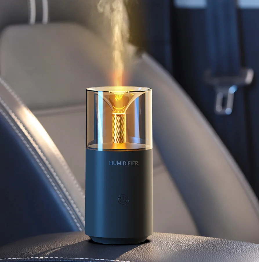 2024 top selling luxury car diffuser innovation gift candlelight design essential oil scent aroma diffuser mini 5v humidifier