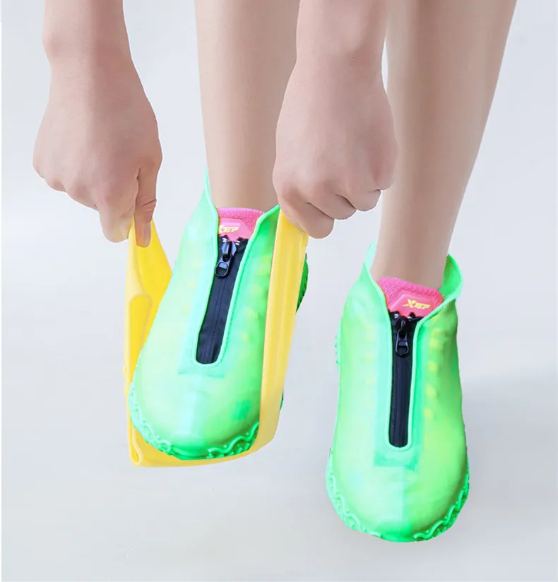 Outdoor Reusable Non Slip Rain Shoe Cover Unisex Shoe Protectors Outdoor with Non-slip Sole for Rainy and Snowy