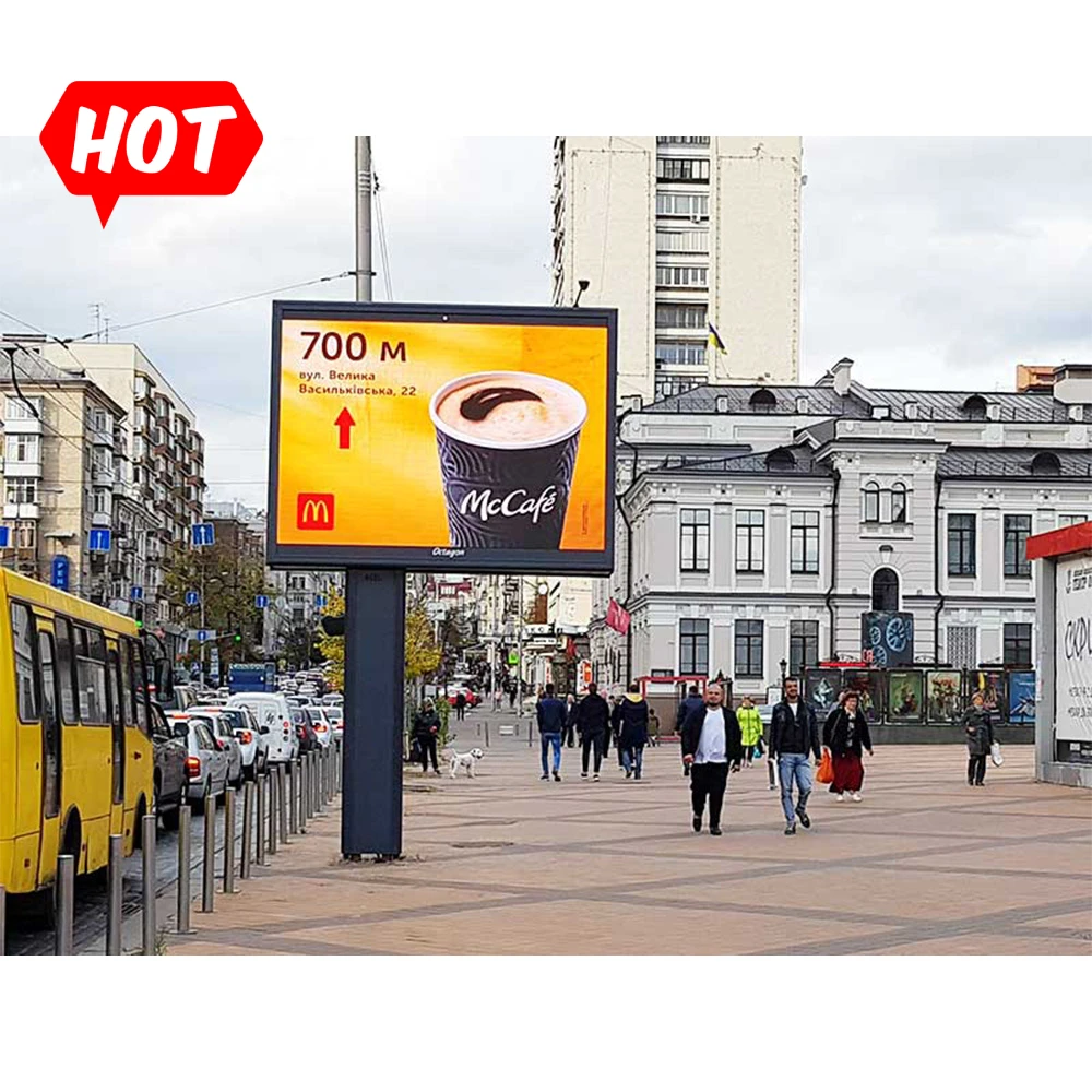 P5 P10 Outdoor Fixed Waterproof Led Display Screen Street Pantalla Led Pared Exterior Schermo A Led Per Esterni Esterno