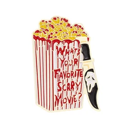 Halloween Badges Horror Pin Brooch Cute Movie Metal Lapel Pins for Backpacks Brooches Fashion Jewelry Accessories Gifts