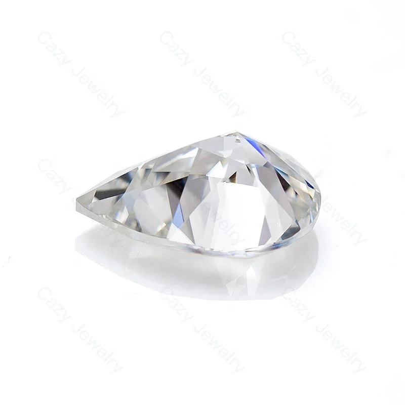 5*3mm DEF Color Available Cazy Jewelry VVS1 Professional Manufacturer Supply VVS1 Brilliant Pear Loose Gemstone Moissanite Stone