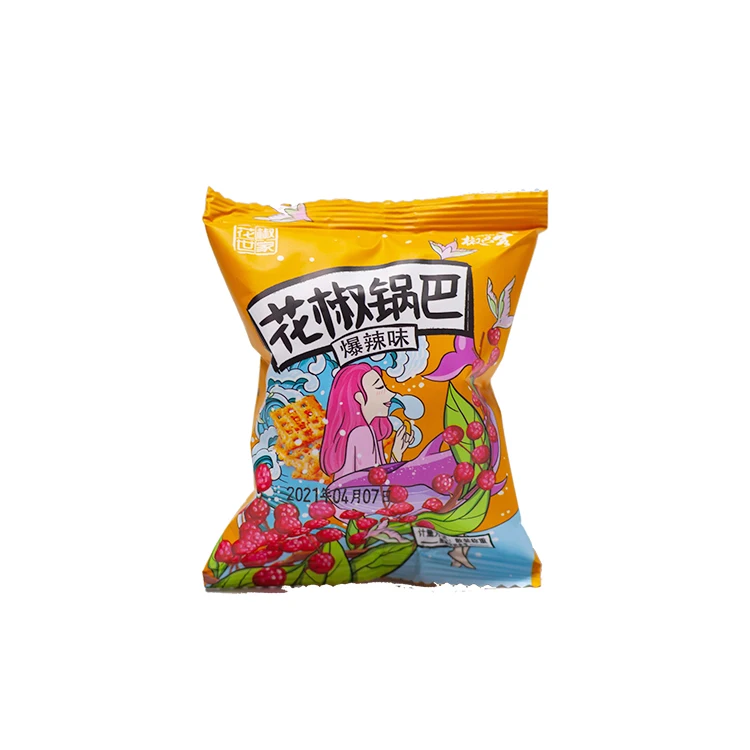  Mini rice crust Chinese crisp spicy fries peppercorn snacks flavors of explosive hot huajiaoshijia GuoBa.konjac