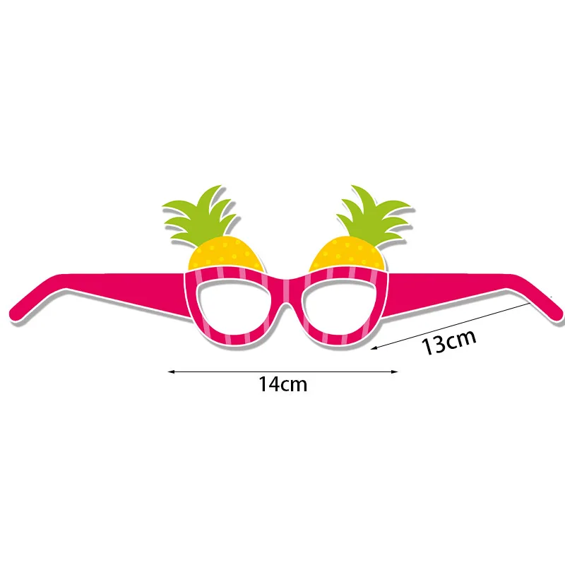 Watermelon Printing Party Favor Baby Birthday  Party Paper Glasses Hawaii Summer Paper Fuirt Printing Tableware