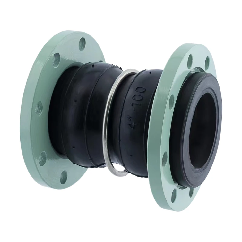 Factory Price Double Sphere Rubber Expansion Joint Flanged Flexible