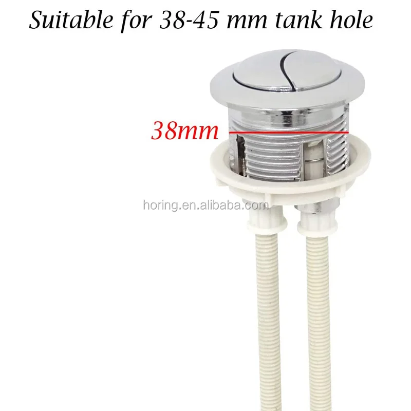 Toilet Tank Push Flush Button Round Shape Toilet Water Tank Flush Button 38mm Toilet Repair Kit