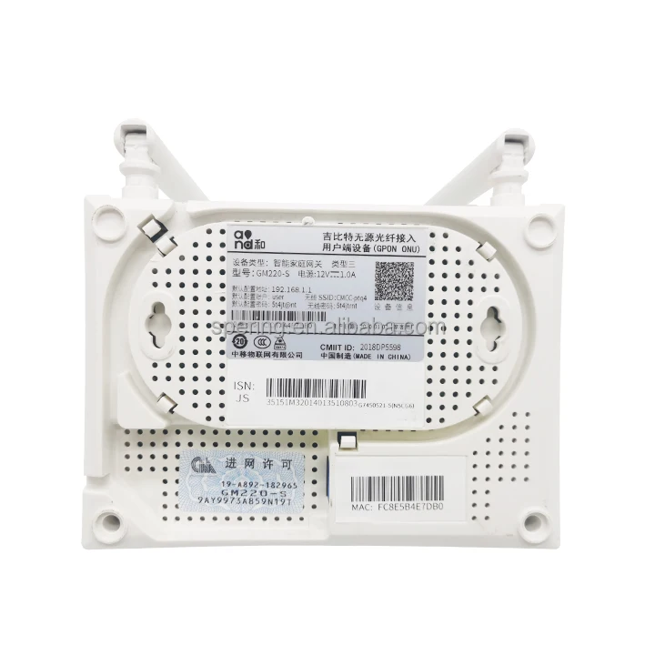 Китайский мобильный GPON XPON ONU GM220-S 5dbi оптоволоконное оборудование Wi-Fi маршрутизаторы также GM620 gm220s xpon