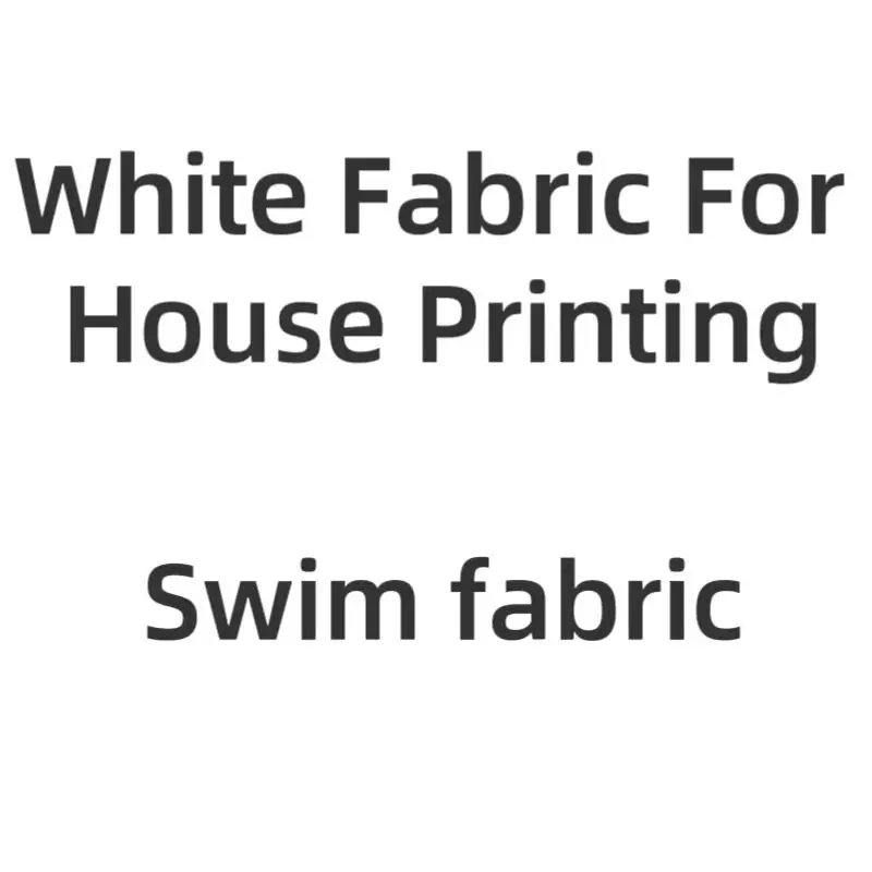 White Color Swim Fabric For House Printing