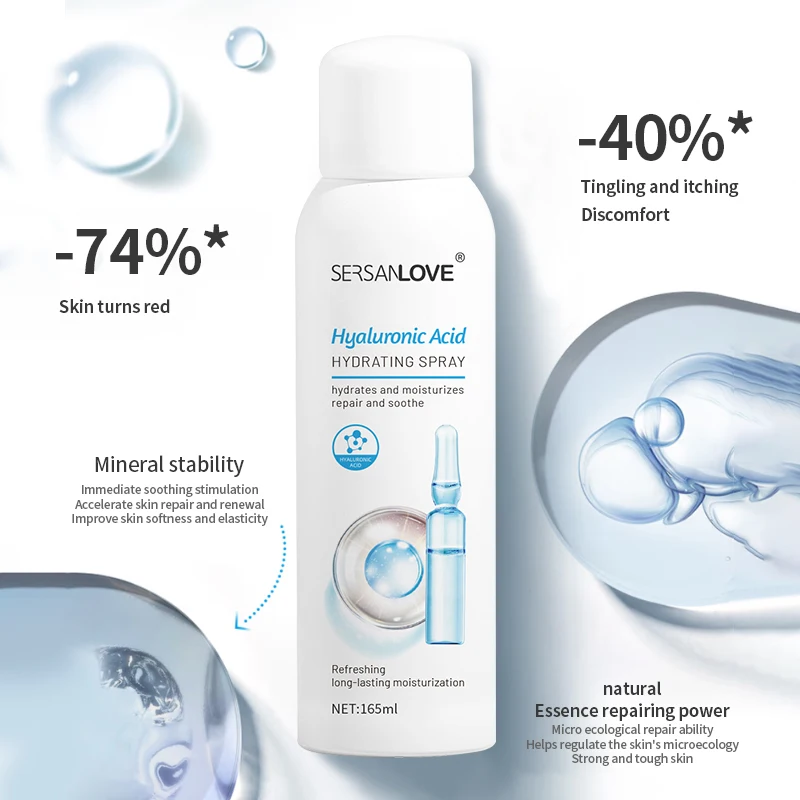 165ml Hyaluronic Acid Vitamin C aloe water toner spray Pore Shrinking hydrating moisturizing face toner water spray