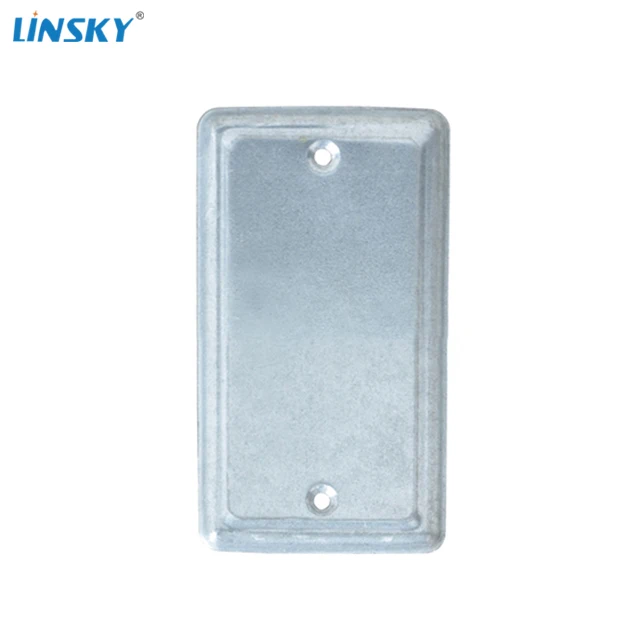 shanghai Linsky Galvanized Steel electrical outlet box cover handy utility blank box cover
