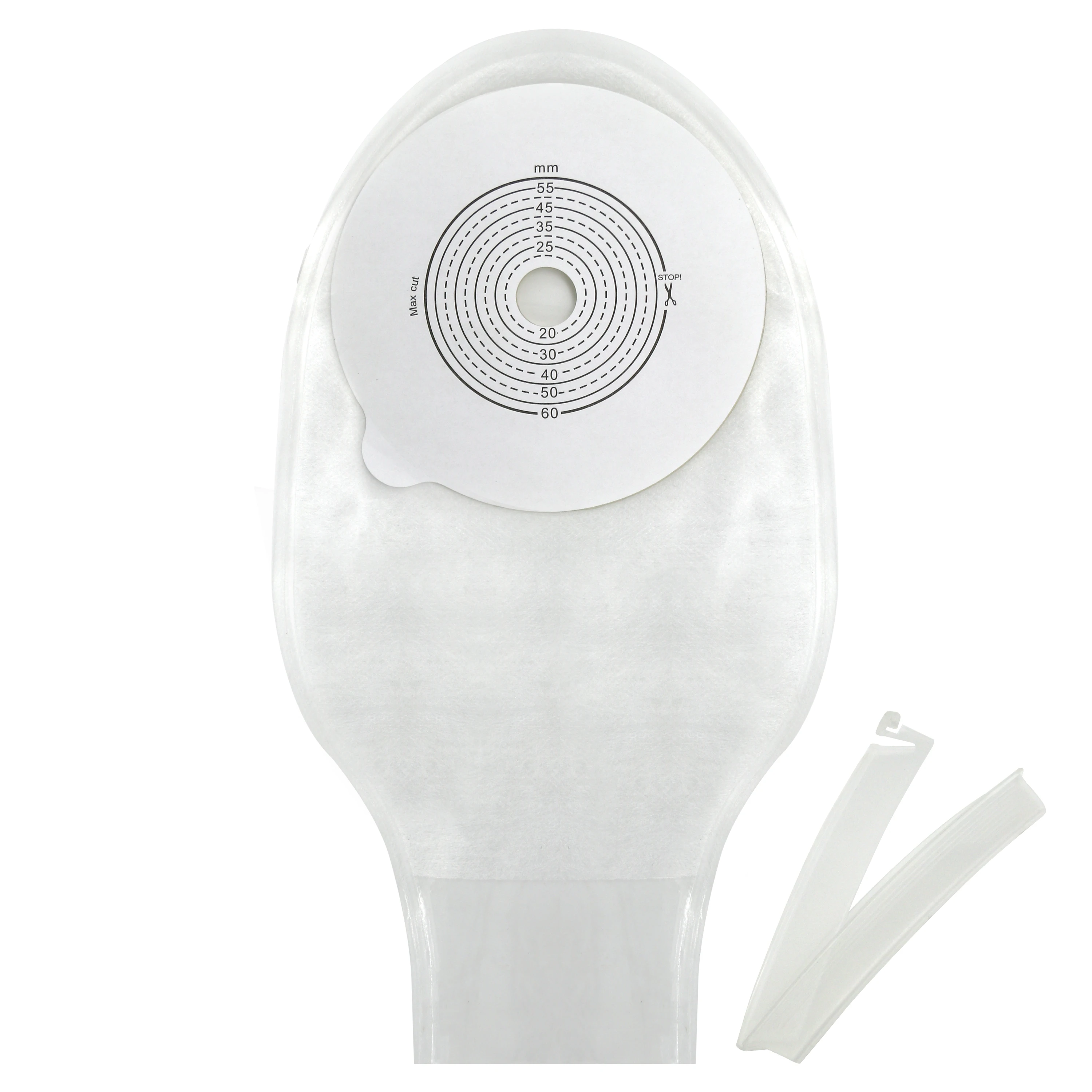 One piece manufacturer direct supply colostomy bag clip maximum cutting hole 60mm