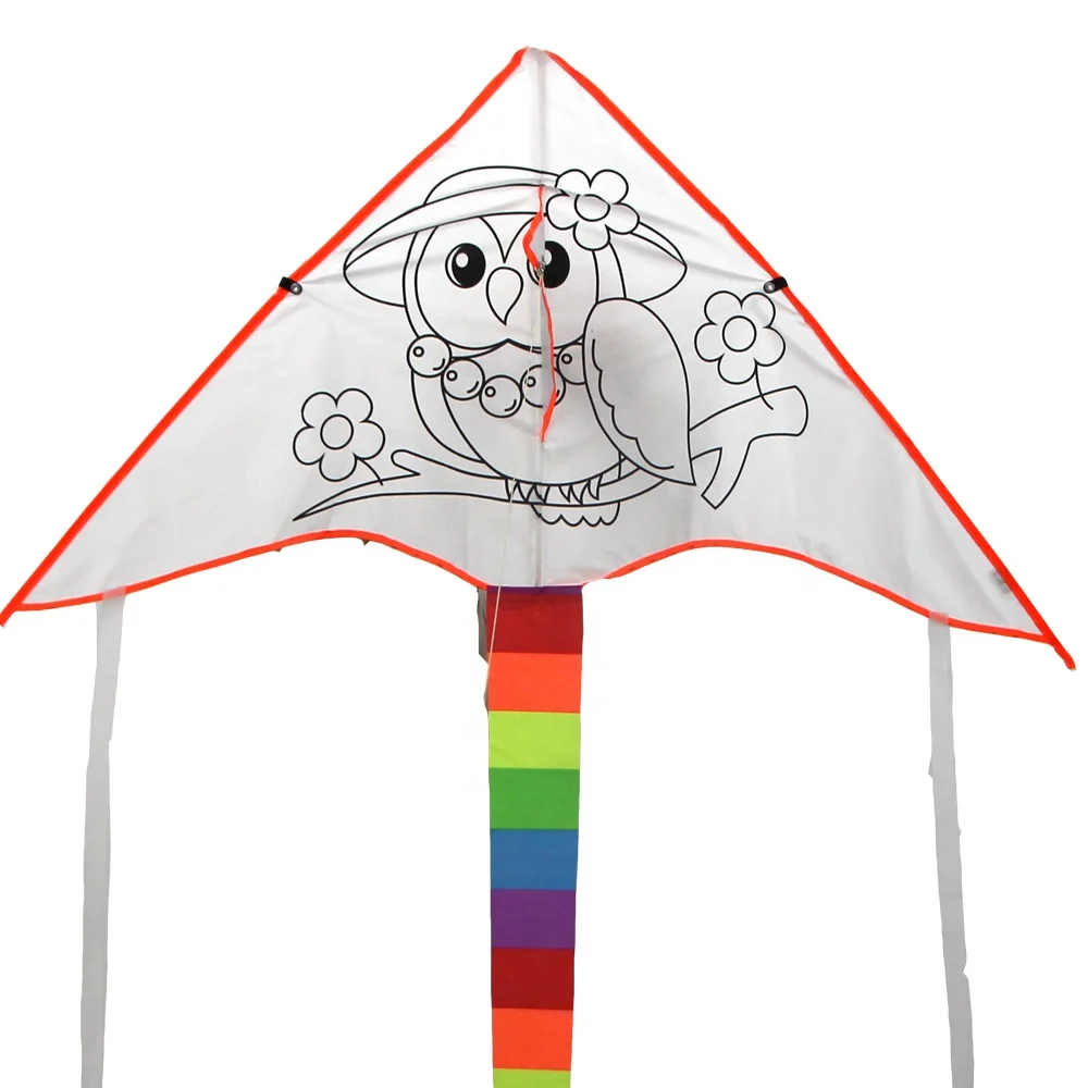 Дружественные и безопасные детские развивающие игрушки с индивидуальным логотипом «сделай сам», стрекоза, краситель, Дельта, пустой воздушный змей