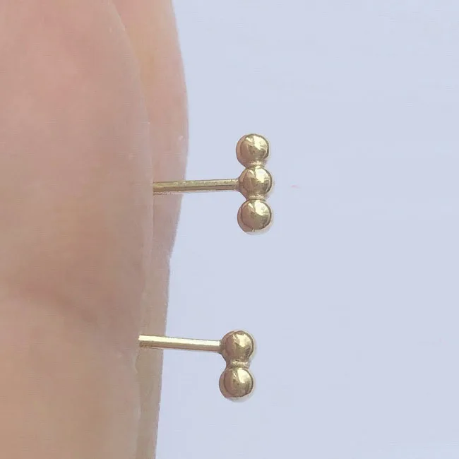 New 14K Gold Filled Earrings Latest Simple Design Stud Earring For Girls
