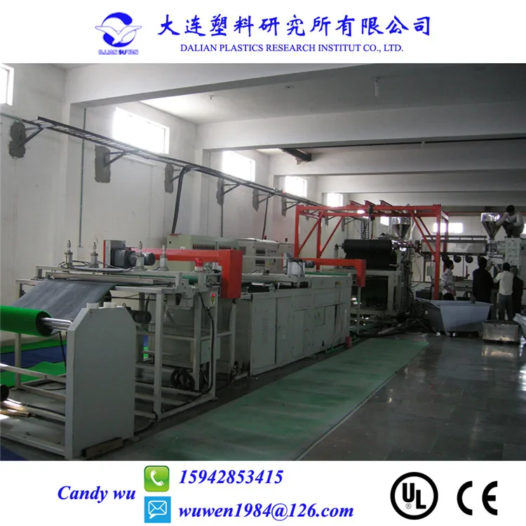 Plastic door mat machine/artificial turf mat making machine/grass mat extrusion line plastic machine