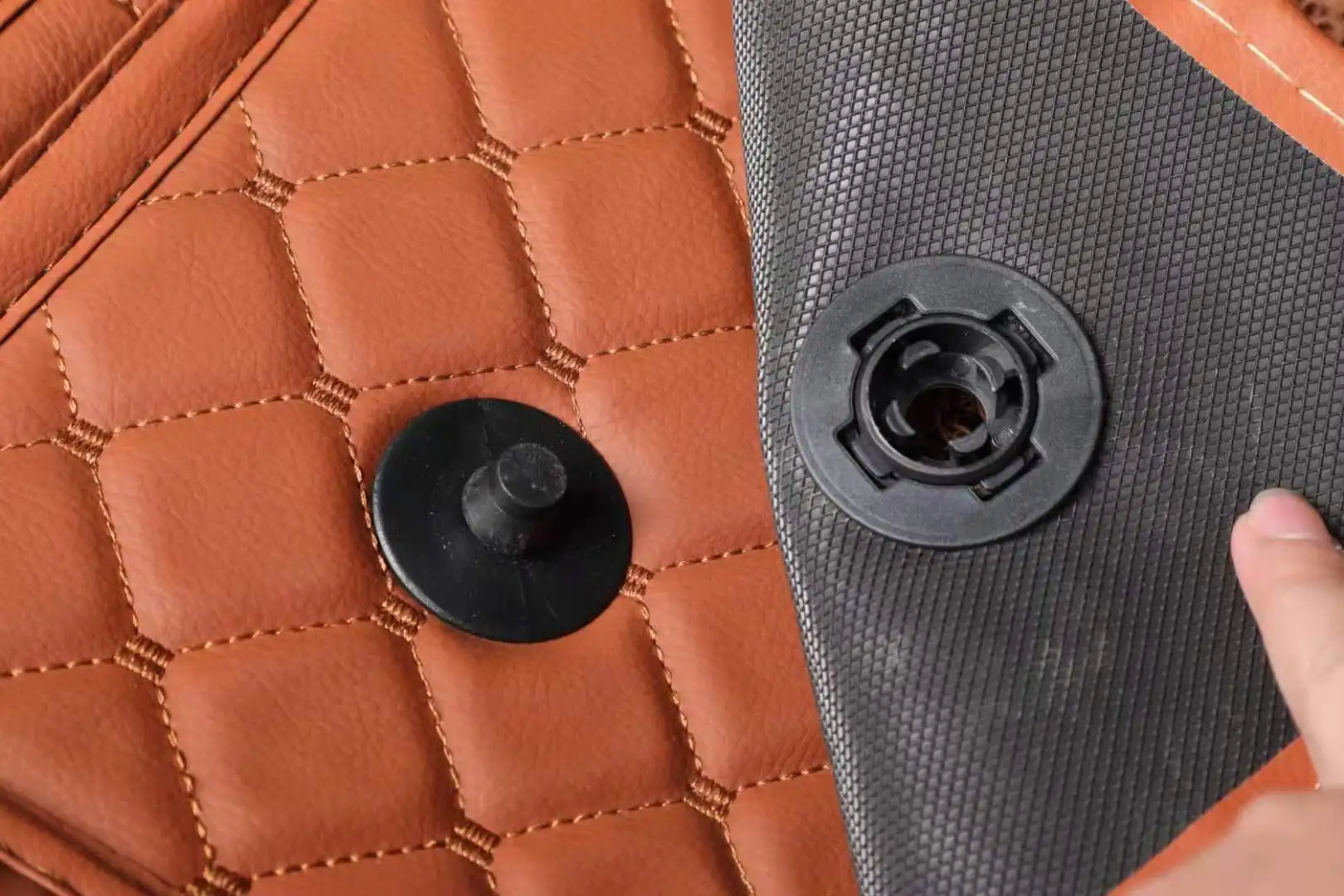 7D Car Floor Mat Covered with High Quality Leather Luxury Car Mats Use for KIA SPORTAGE 2017 2018