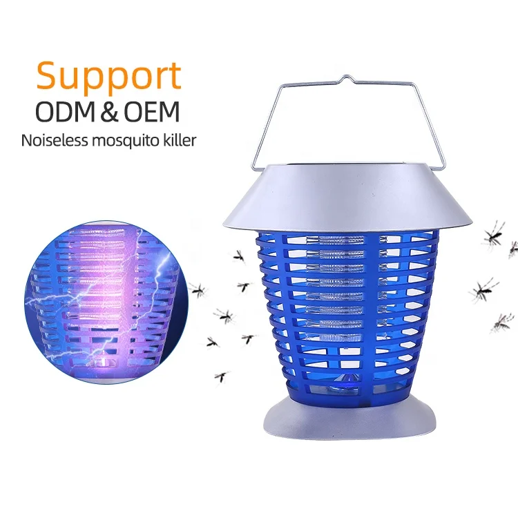Поставщик Чжуншань перезаряжаемая уличная ловушка для насекомых ультрафиолетовая Светодиодная лампа уничтожения комаров солнечная борьбы с