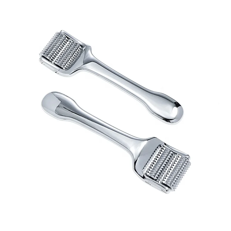 promotes blood circulation Metal Dermaroller Face Skin Lifting Anti Aging spiked Facial Massager with needle