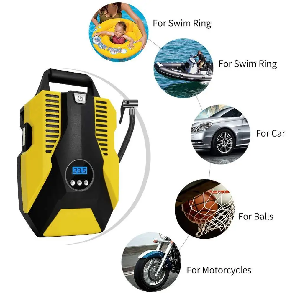 Small inflatable tire inflator 12v volt car walmart air pump for car tire