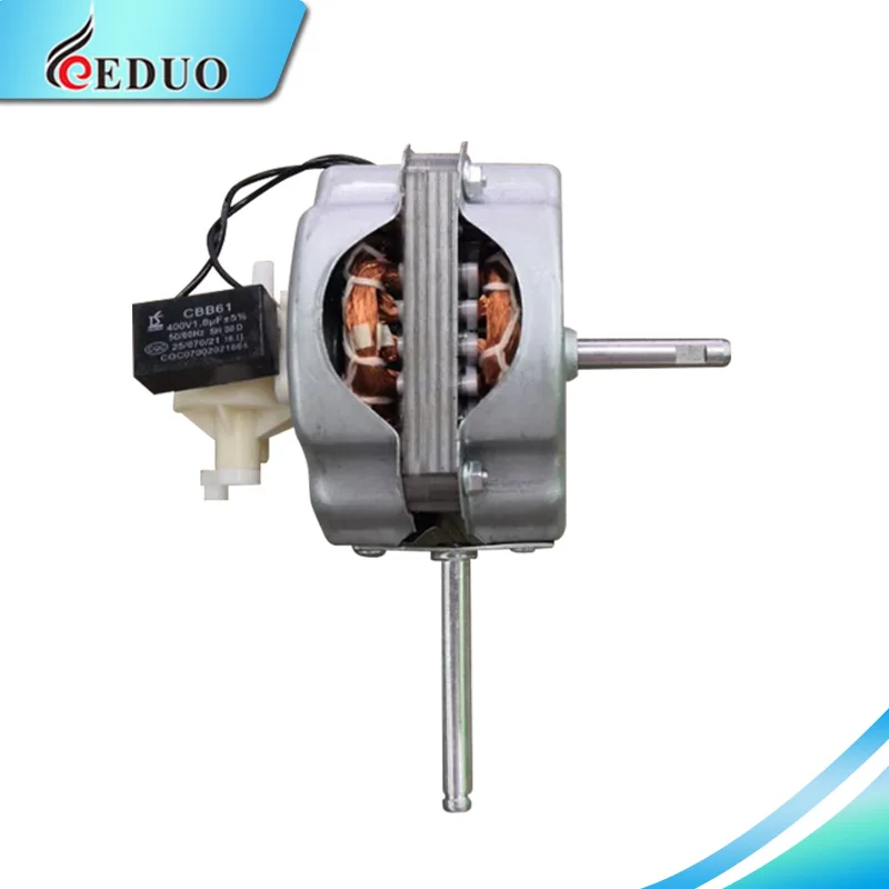 Aluminum 98*14mm 3 in 1 fan motor  220V 60W 10W with capacity for 16 inch copper electric fan motor wall motor