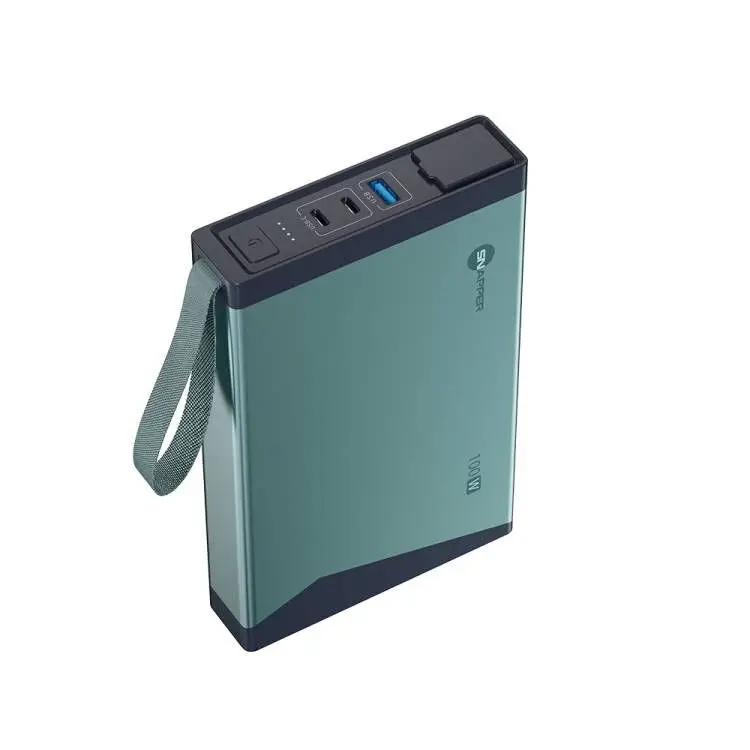 Portable Power Bank with AC Outlet 100W 30000mAh 110V 220V 100W Laptop Charger External Battery Pack Power