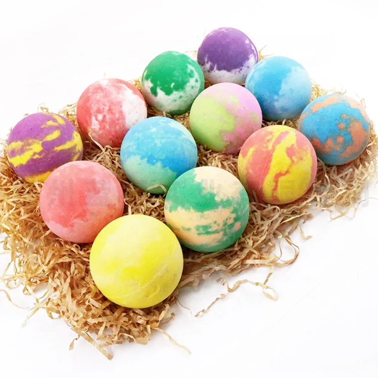 
Mixed Color Plant Milk Essential Oil Bubble Bath Bath Salt Ball Children Bath Ball For Sale 