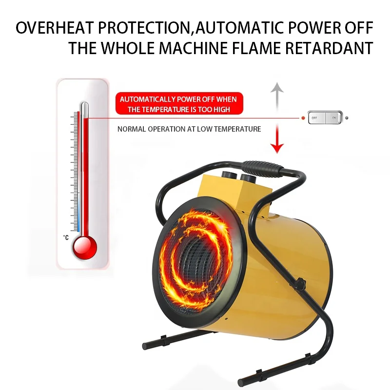 3KW промышленный куриный птицефабрика Электрический нагреватель poair conditionerctric вентиляторный отопитель для Крытый парниковый мастерской мотор