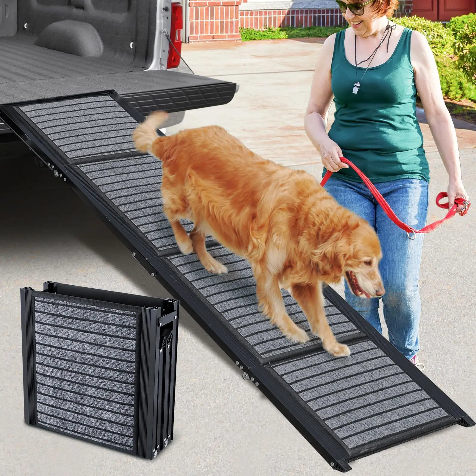 CANBO Outdoor feltro tessuto portatile Pet Car scale gradini in alluminio di sicurezza rampa pieghevole per cane