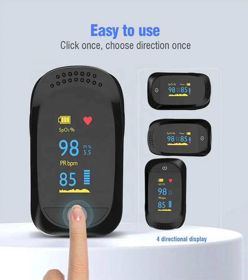 Factory Digital Oximetros Oxi Meter Usb Oximeters Finger Trip Oxymetre Pulse With MDR