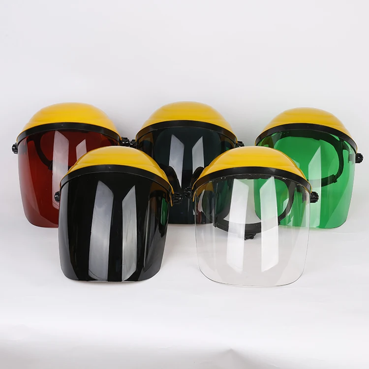cheap welding protective safety ansi z87.1 medical isolation golden industrial face shield