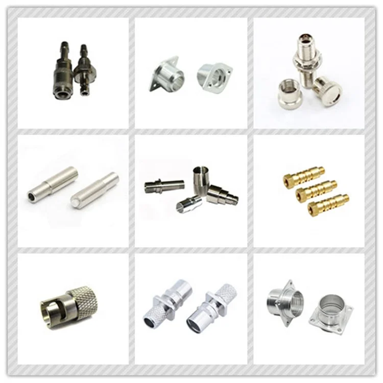 China manufacturers produce turning parts high frequency F type Ferrule connector housing and RF coaxial ST/PC adapter