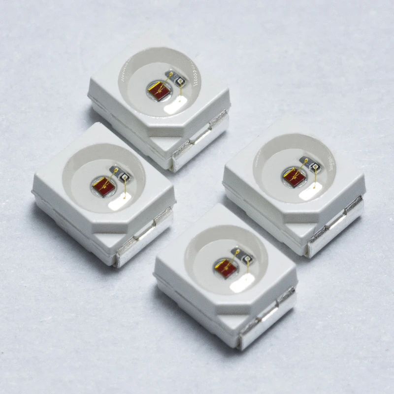 3528 plcc2 2 pins gold wire copper base 3528 amber led flat 3528 led smd