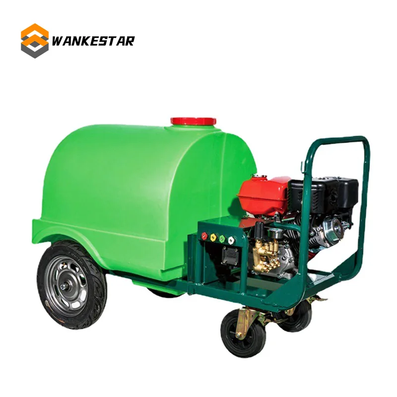 Factory Price Powerful 7.5hp 200bar 3000psi Diesel Engine Trolley High Pressure Washer Clean Machine With 300L Water Tank