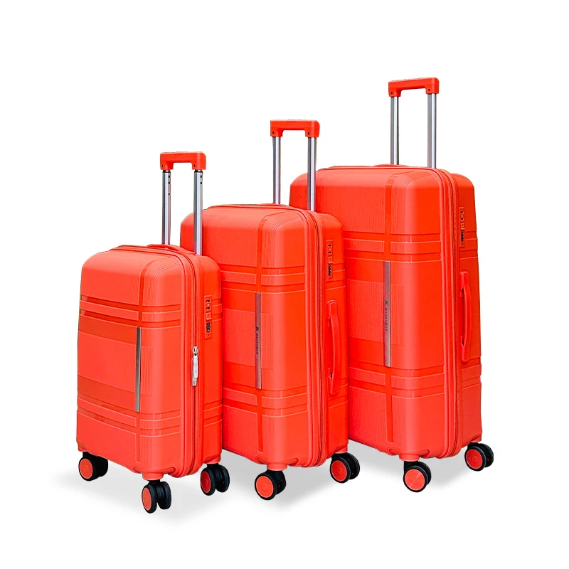 AN Spinner Luggage Rack With Secure Tags Top Case Panniers Hotel PP Plastic Baggage Set