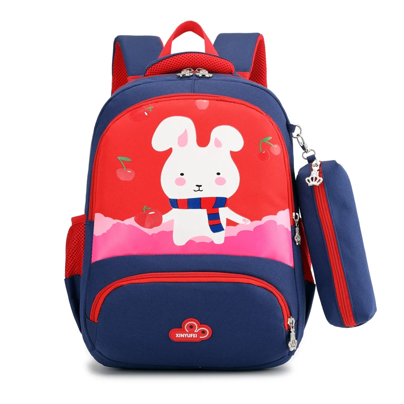 Wholesale Beautiful Printed Kids School Bags Back Pack Pencil Case Bagpack Children Rabbit Backpack