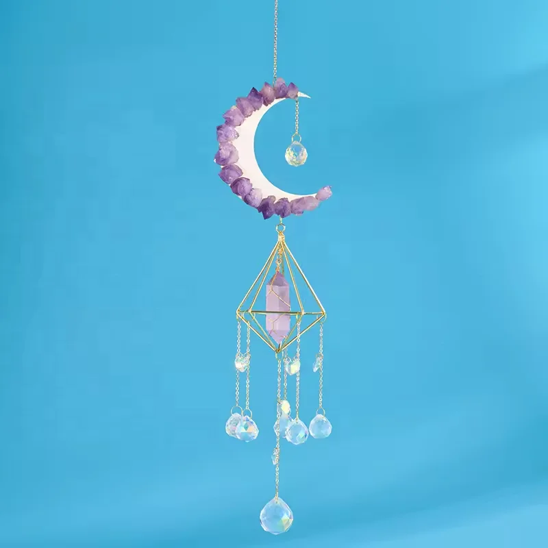 natural crystal handmade hanging sun catcher crystal sun catchers hanging suncatche prism rainbowmaker