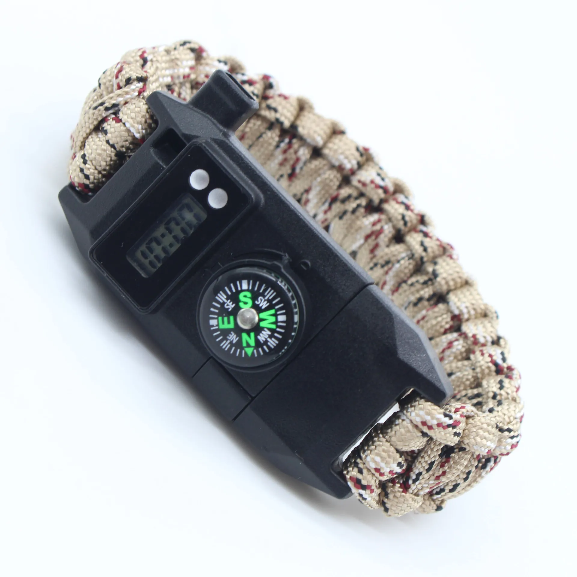 7 In 1 Paracord Survival Outdoor Bracelet Multifunction Tactical Emergency Camping Rescue EDC Bracelets Escape Wrist Strap