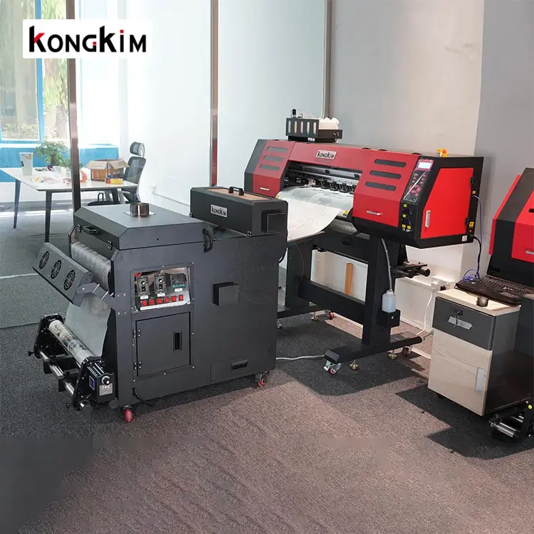 DTF принтер для футболок kongkim KK-700E ПЭТ-пленка для принтера встряхнуть по переработке гипсового порошка очень хороший эффект печати
