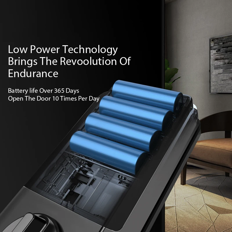 Tuya BLE Smart Aluminum Door Lock Biometric Fingerprint Security Anti-theft Digital Keyless Lock Smart Fingerprint Door Lock