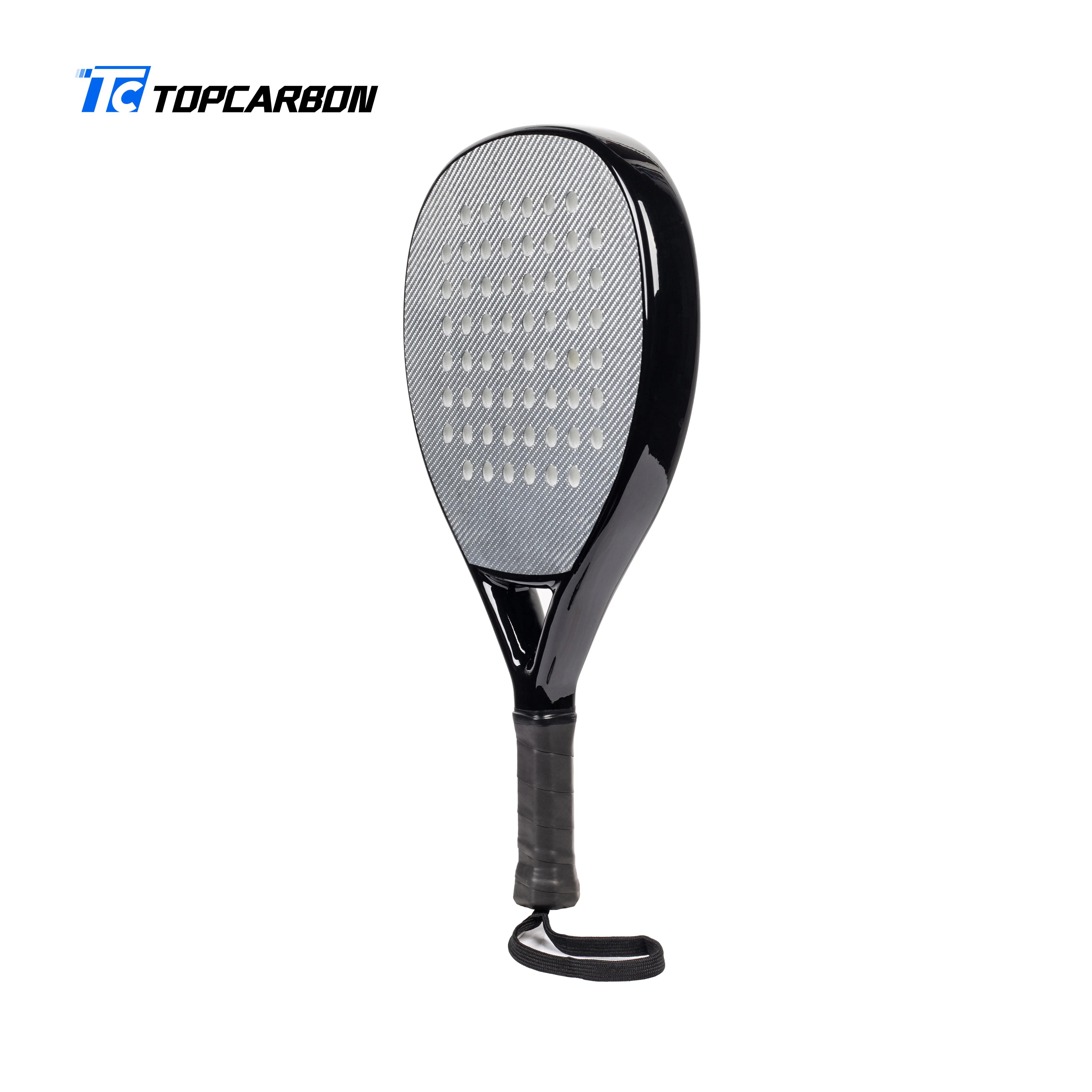 Professional Durable Padel Tennis Raquete Racket Paddle Padel Racket Full Carbon With Silver Cloth Customized Logo